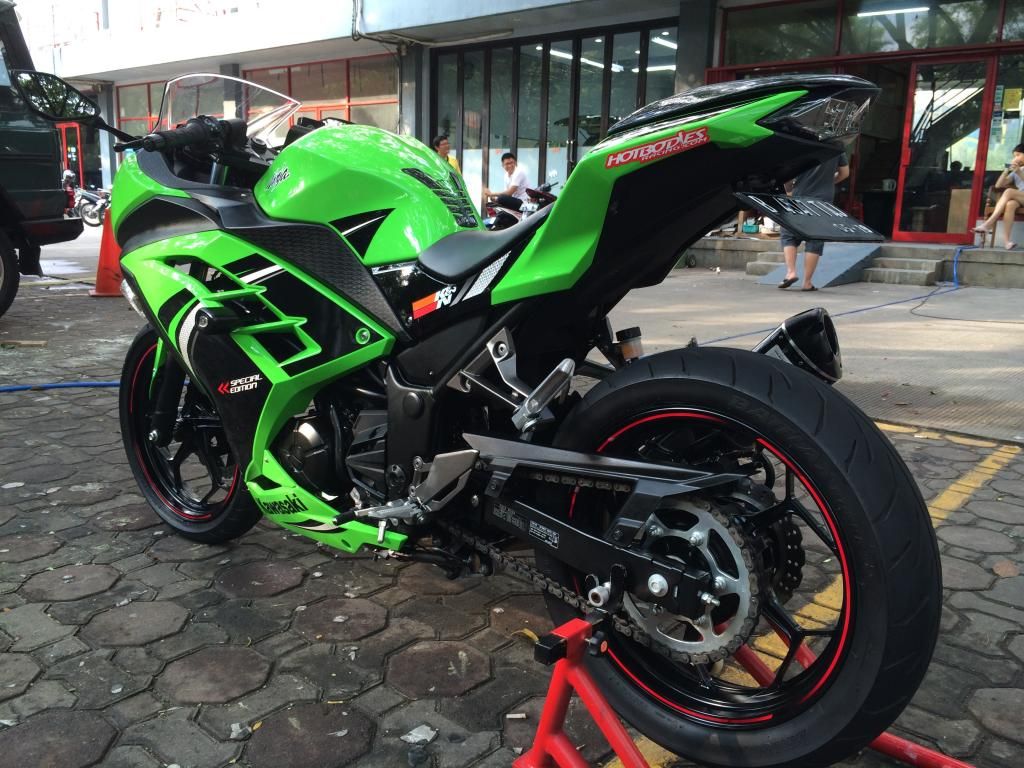 Download Modifikasi Motor Ninja 250 Warna Hijau Terkeren Obeng Motor