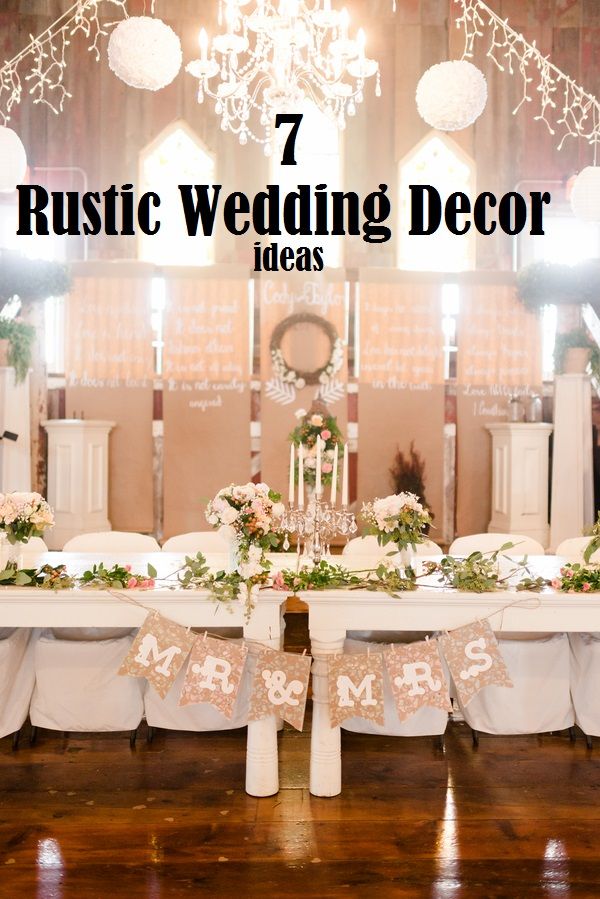 7 rustic wedding decor ideas