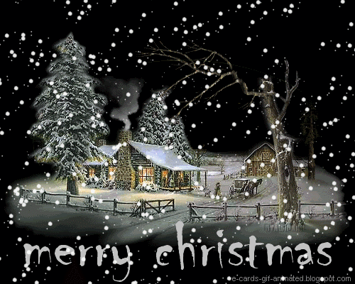 photo 3d gif animation free download blog merry Christmas happy new year night snow in the forest above the trees lovely nature ho_zps69awxoho.gif