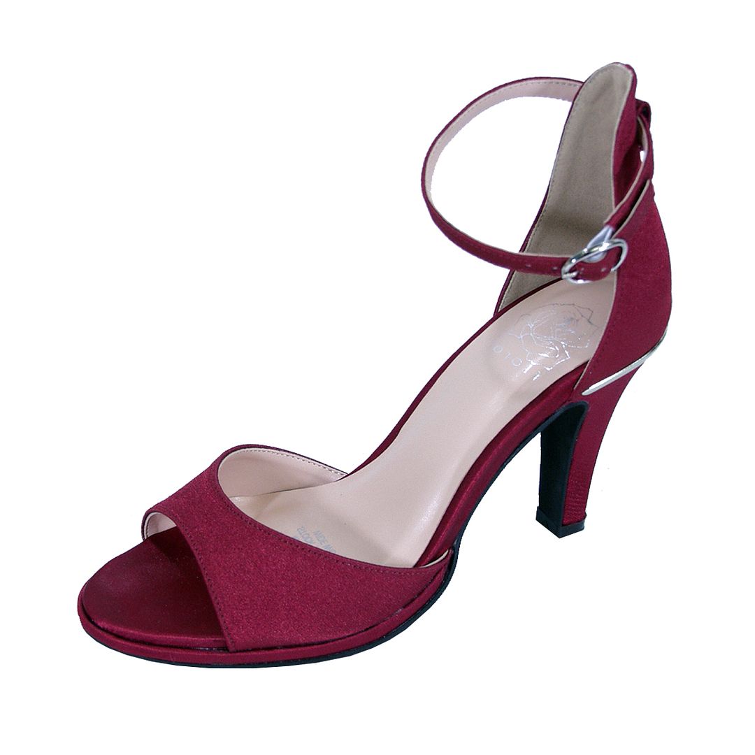 Floral Maxine Women Wide Width High Heel D&#39;Orsay Ankle Strap Dress Sandals | eBay