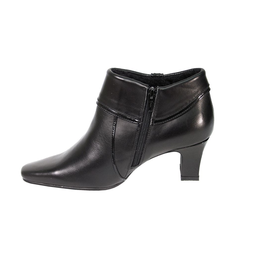 PEERAGE Blair Women Wide Width Side Zipper Leather Ankle Boots ???? | eBay