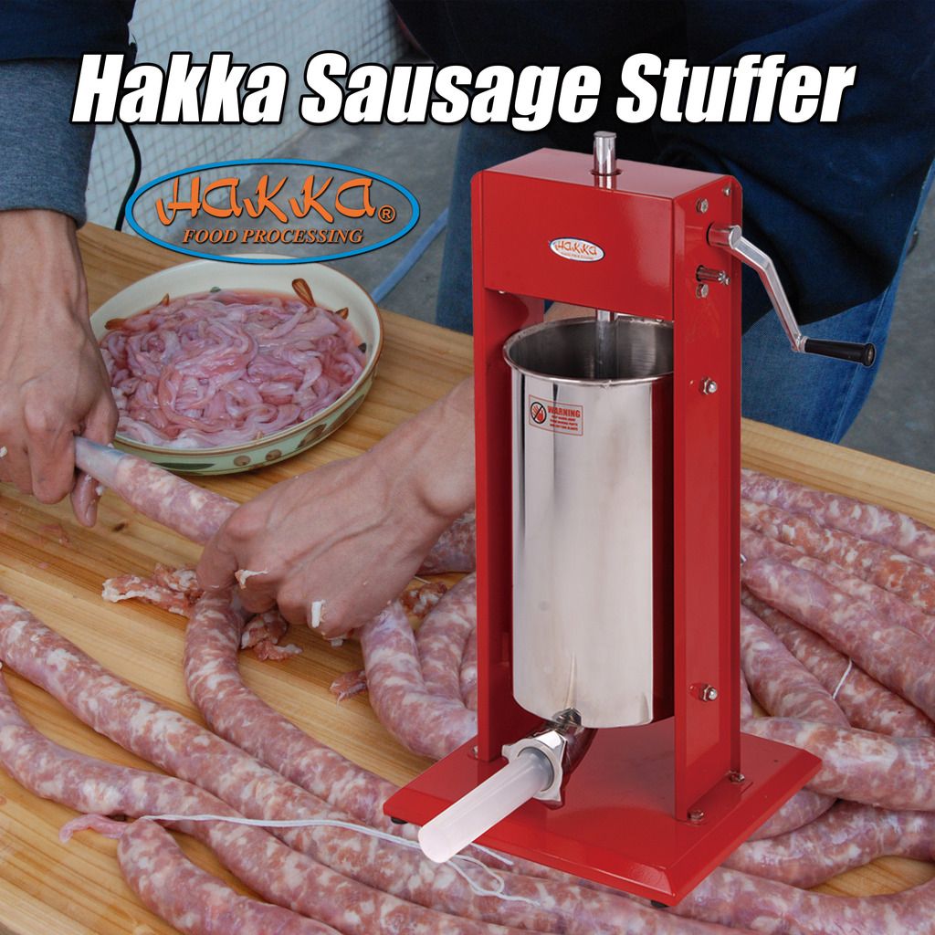 Hakka 7Lb/3L Sausage Stuffer 2Speed Stainless Steel Vertical Sausage