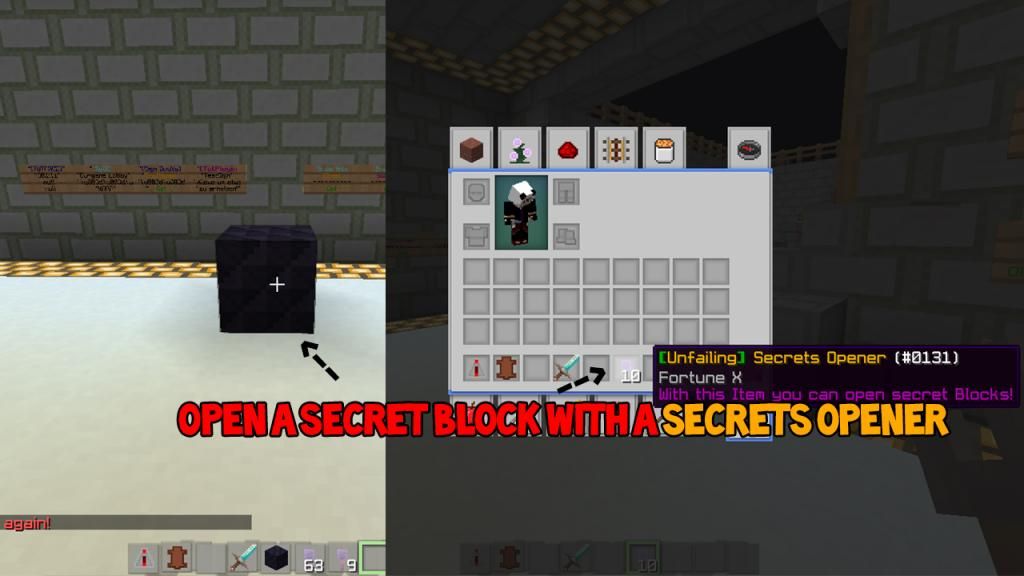 How to open Secret Blocks.