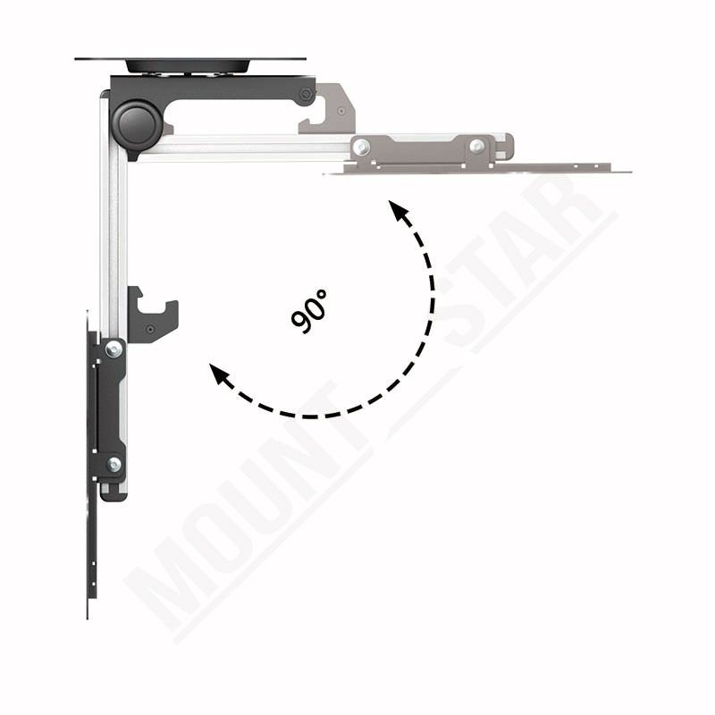 TV Tilt Swivel Flip Down Folding Ceiling Wall Mount Bracket 17 37