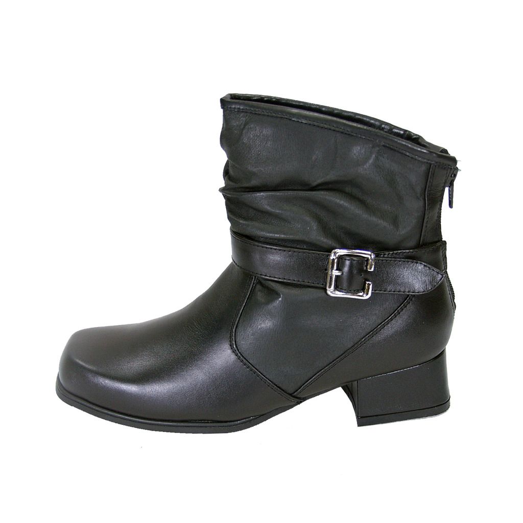 FIC PEERAGE Jess Women Wide Width Ankle Leather Dress Booties | eBay