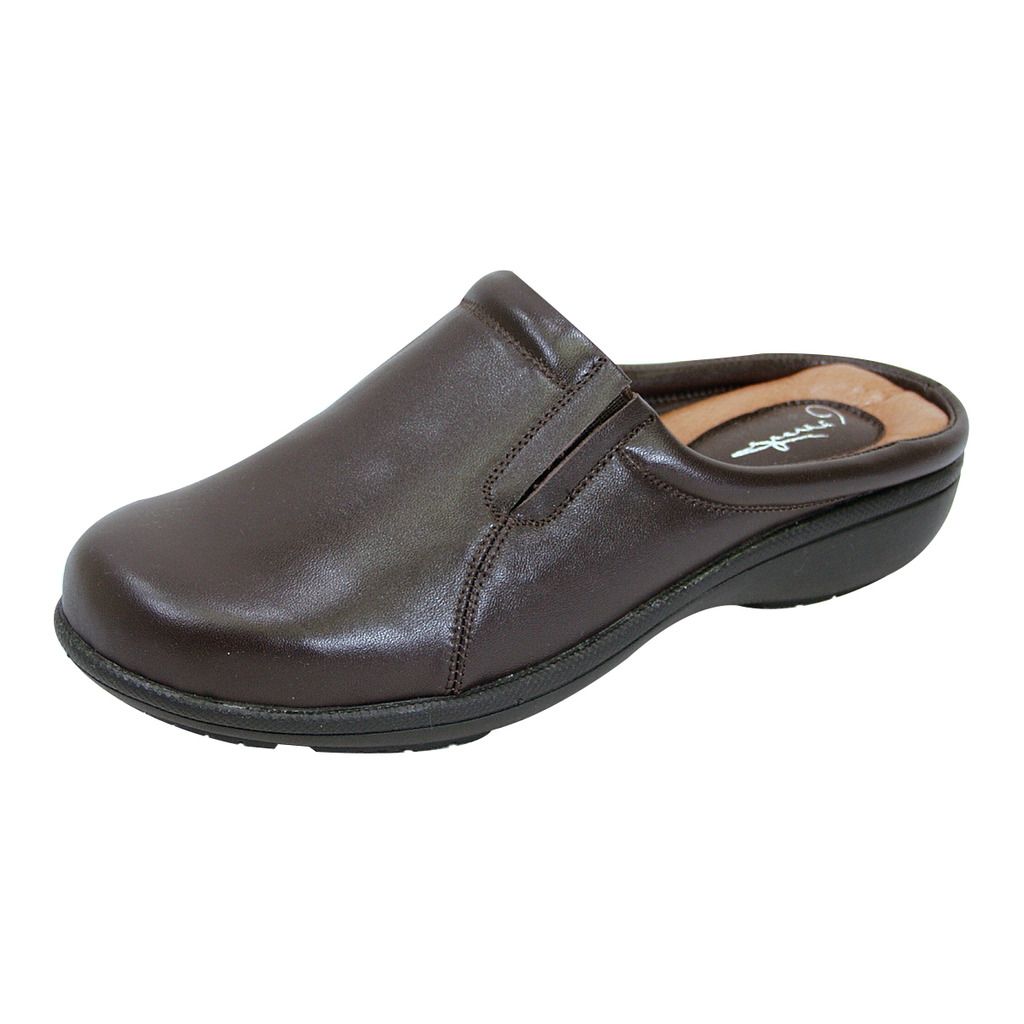 FIC PEERAGE Mary Women Wide Width Comfort Leather Clog For All Occasion